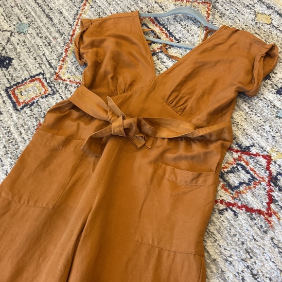 Loft Linen blend Jumpsuit sizeS - Picture 2 of 15
